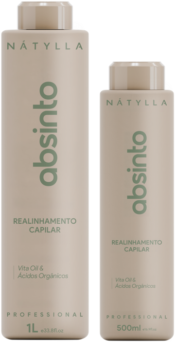 Nátylla Absinto — Realinhamento capilar 500ml e 1L — progressivas e alisamentos sem formol no atacado pela Nátylla Sul Brasil em Santa Catarina