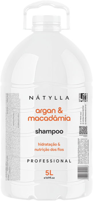 Nátylla Argan & Macadâmia — Shampoo 5L • Condicionador 5L — lavatório no atacado pela Nátylla Sul Brasil em Santa Catarina