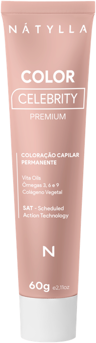 Nátylla Color Celebrity Premium — Coloração capilar permanente 60g — transformação, mechas e descoloração no atacado pela Nátylla Sul Brasil em Santa Catarina