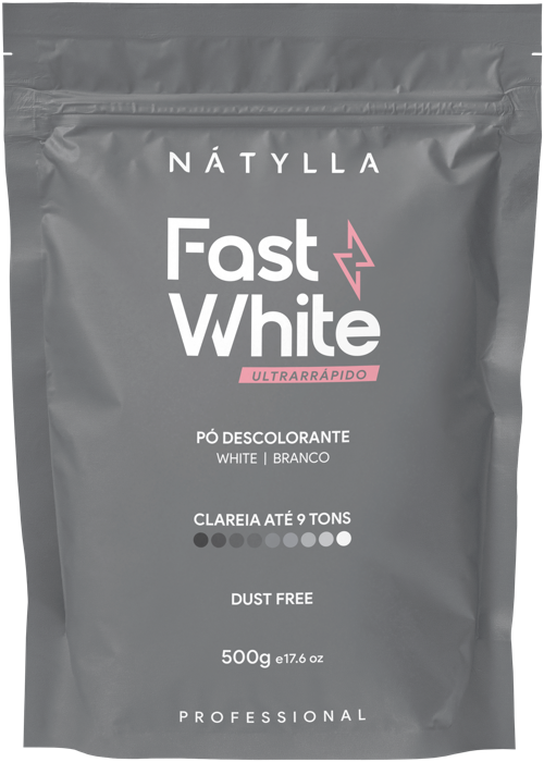 Nátylla Fast White — Pó descolorante branco 500g — transformação, mechas e descoloração no atacado pela Nátylla Sul Brasil em Santa Catarina