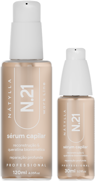 Nátylla N.21 — Sérum capilar 30ml e 120ml — finalizadores no atacado pela Nátylla Sul Brasil em Santa Catarina