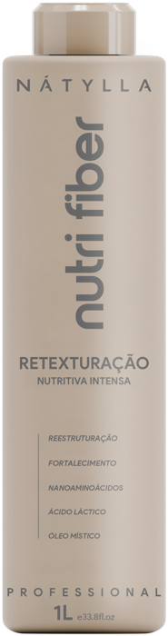 Nátylla Nutri Fiber — Retexturização nutritiva intensa 1L — progressivas e alisamentos sem formol no atacado pela Nátylla Sul Brasil em Santa Catarina